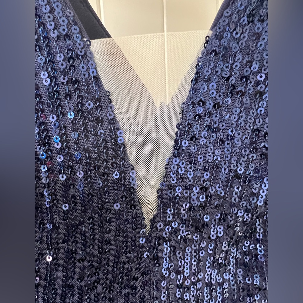 Navy Blue Sequin Jumper - Picture 2 of 13